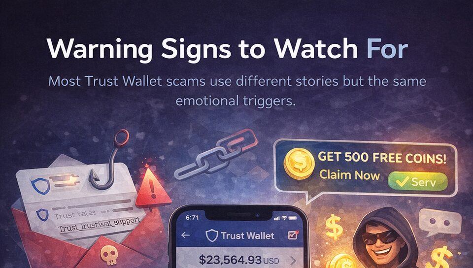 Cyber security warning signs for wallet scams