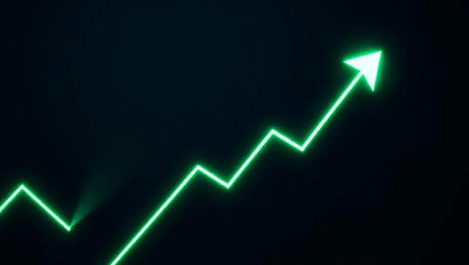 Suspiciously smooth profit growth shown on a fake crypto platform