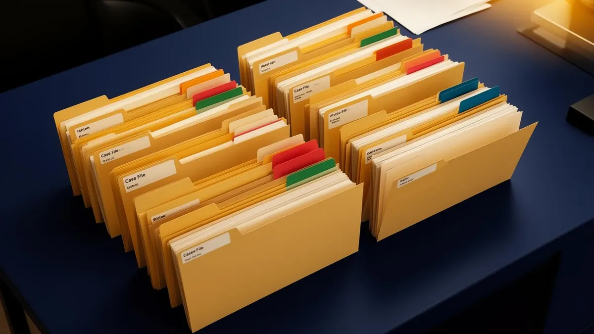 Organizing a crypto fraud case file into structured evidence folders