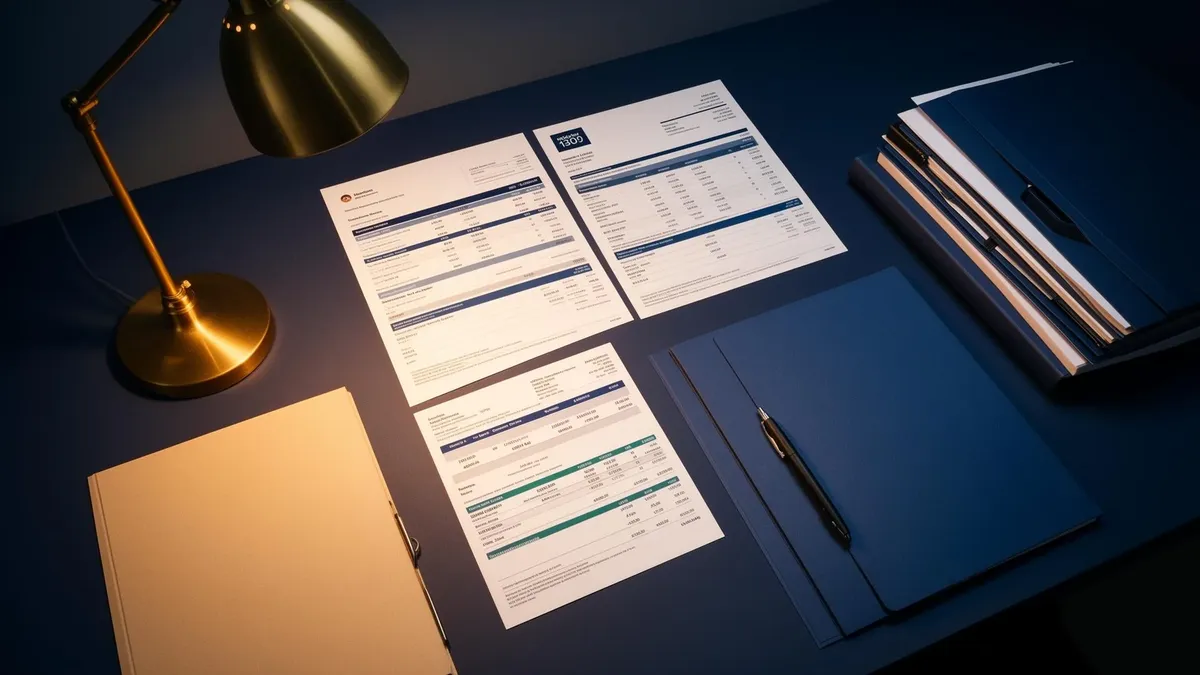 Organizing a drained wallet case for review